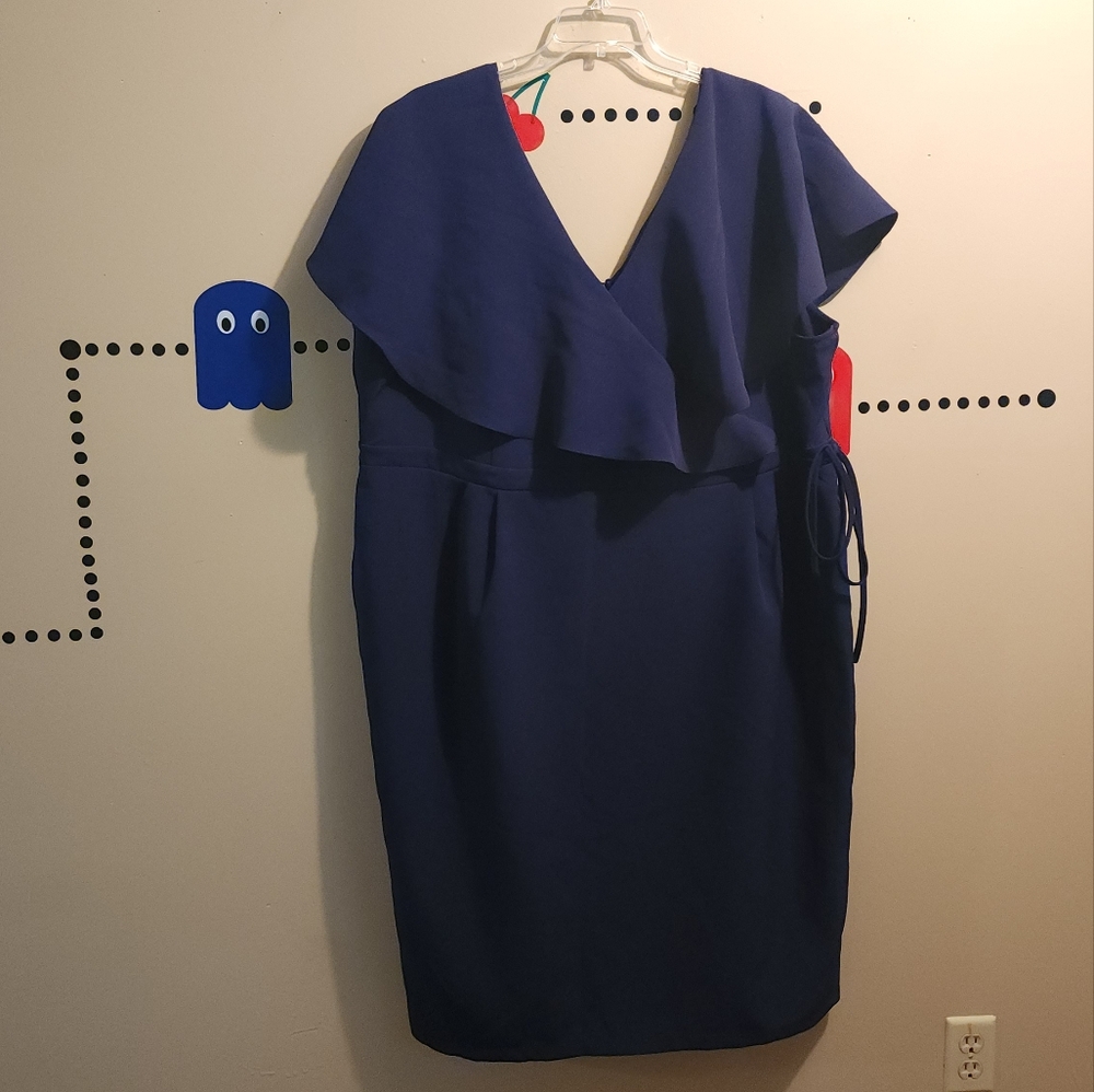 ASOS Asymmetrical Navy Dress 24